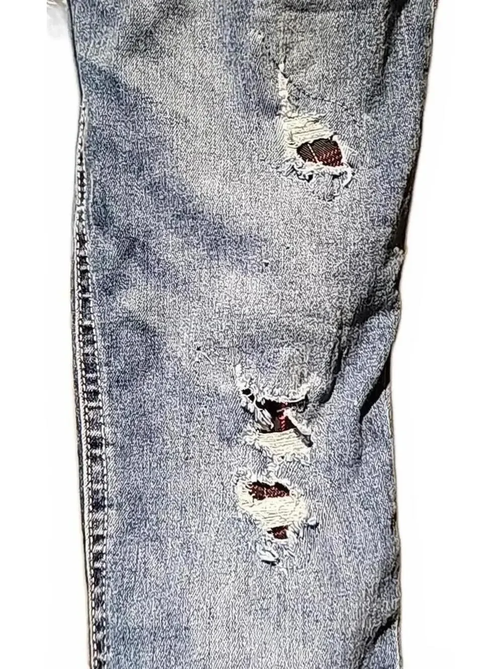Justice overalls with patched rips size 8